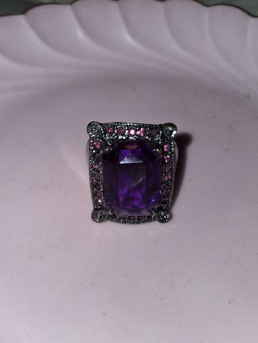 Purple Cocktail Ring